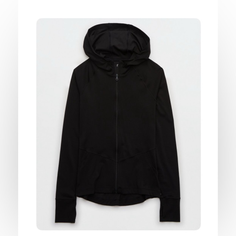 Offline by Arie Real Me Full Zip Women's Black Hooded Jacket